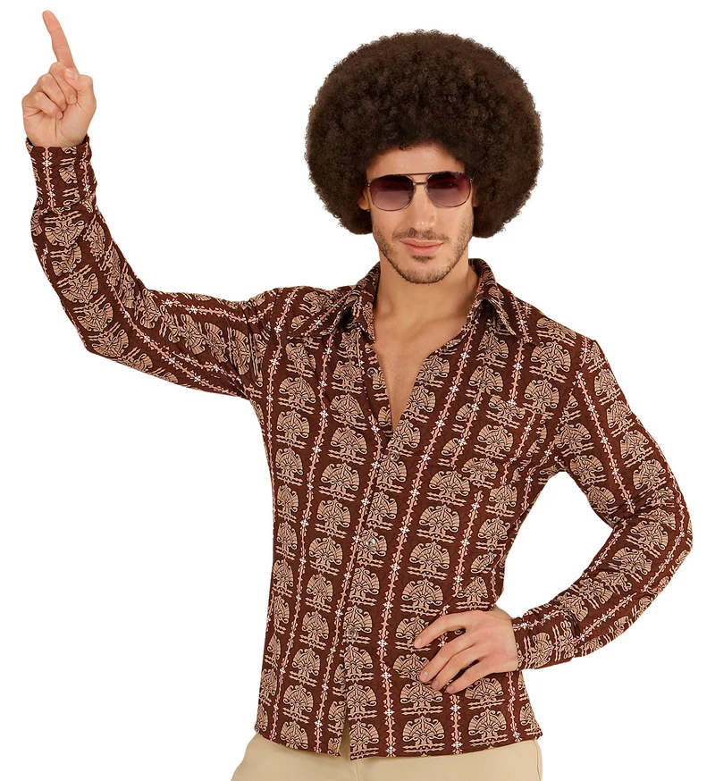 Jaren 70 disco hemd Groovy Old school
