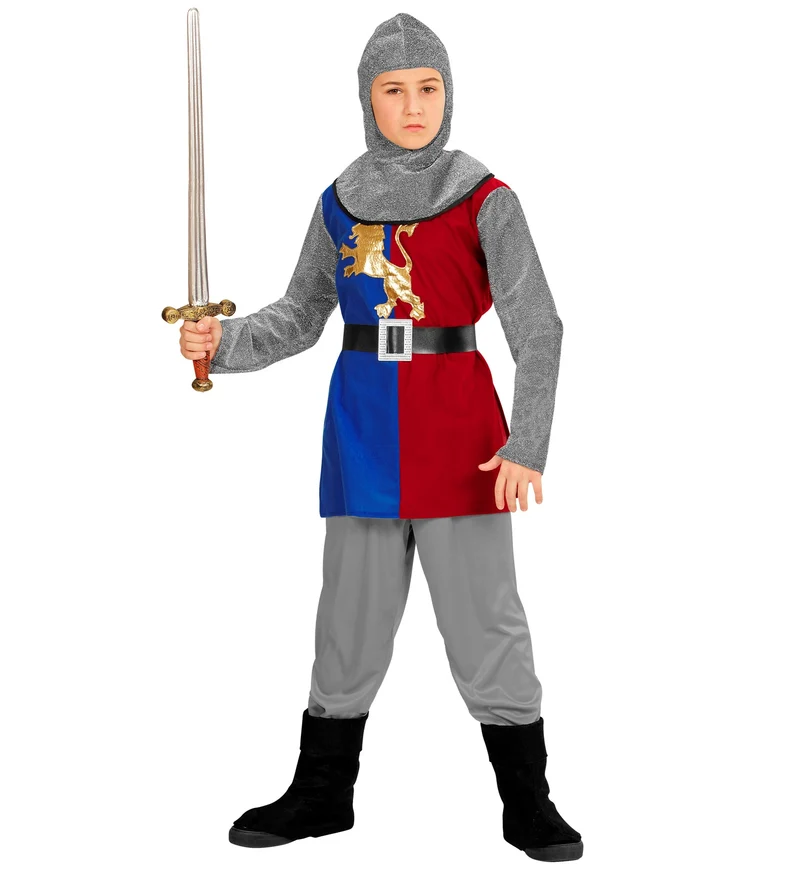 Middeleeuws ridderpak blauw