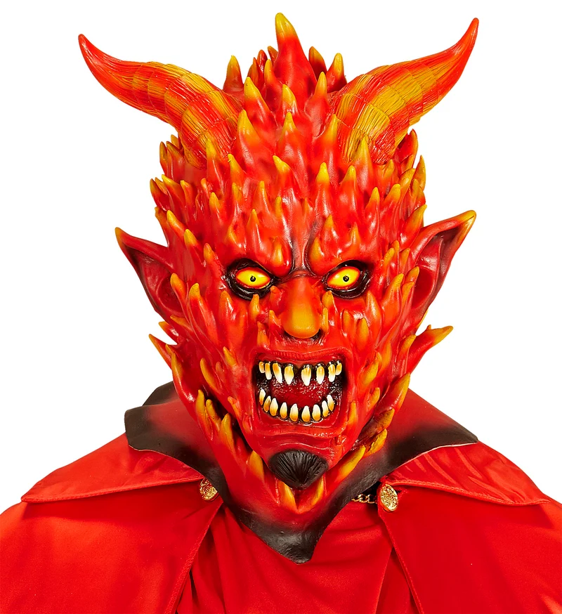 Masker vlammende duivel