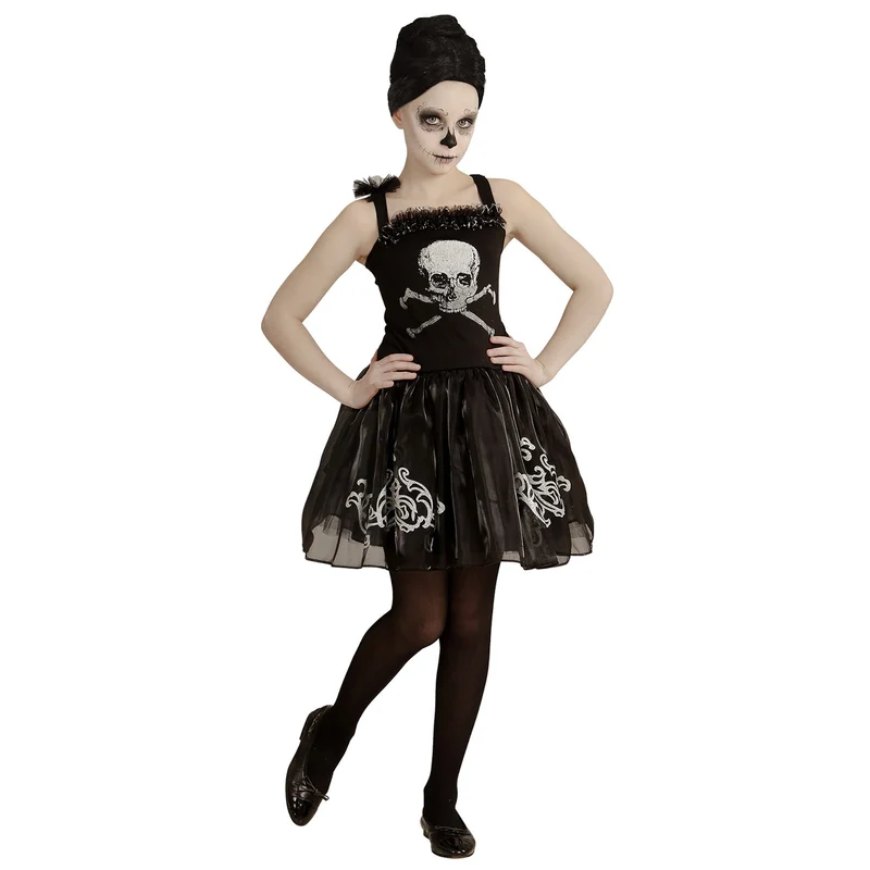 Ballerina jurk met schedels