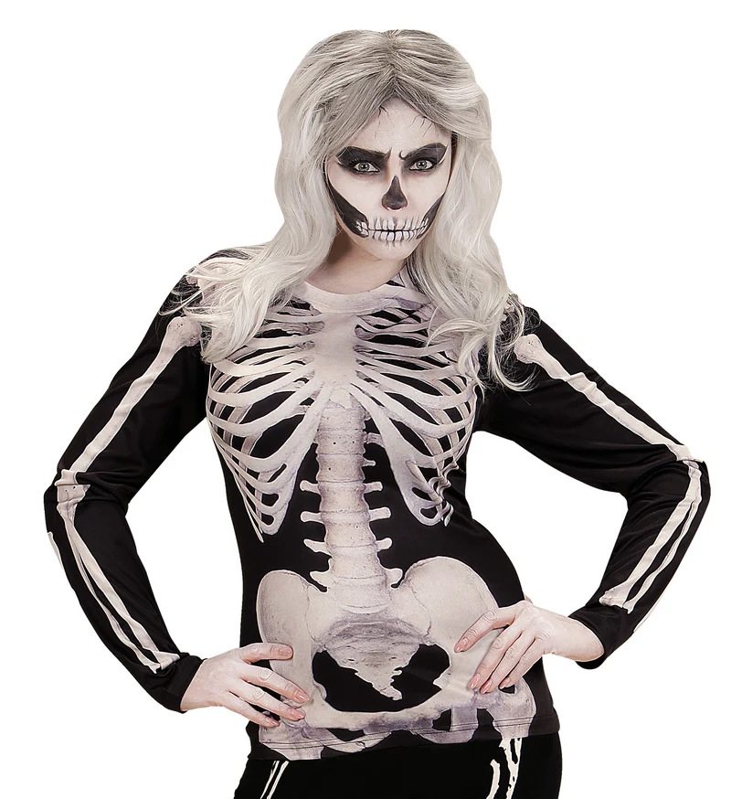 3D Skelet shirt vrouw