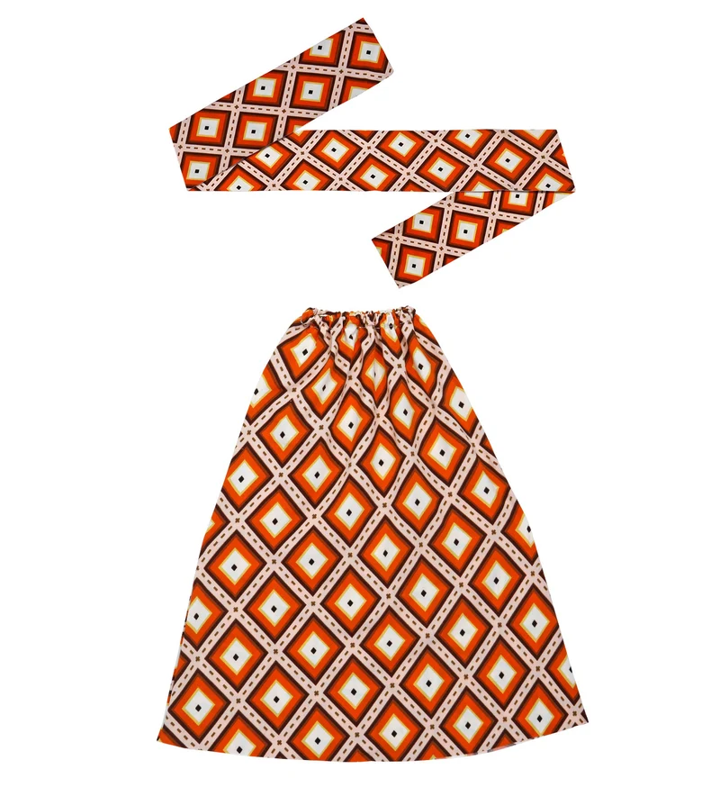 Hippie accessoireset oranje jaren 70 met hoofdband en beenwarmers