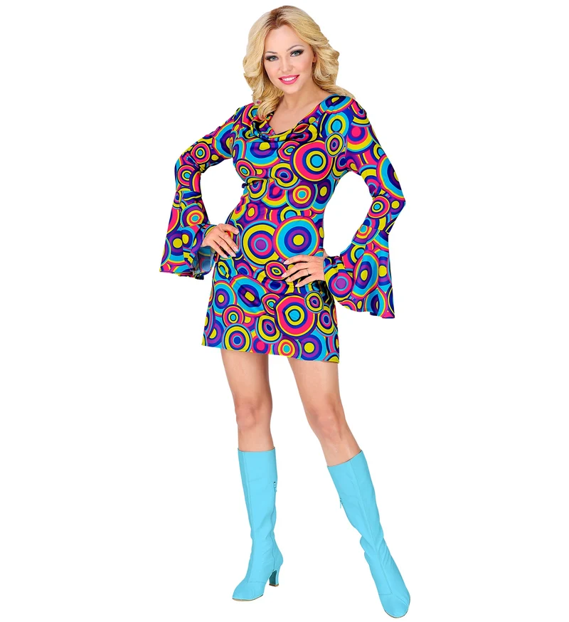 Disco jurk Daisy 70-jaren
