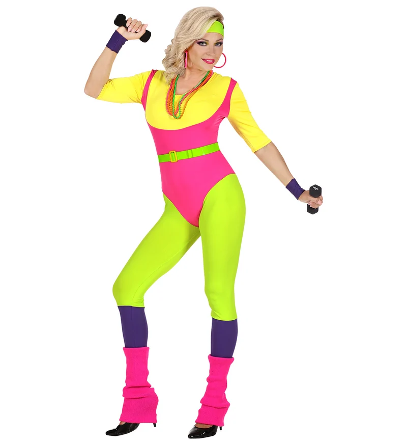 Fitness instructrice kostuum 80's