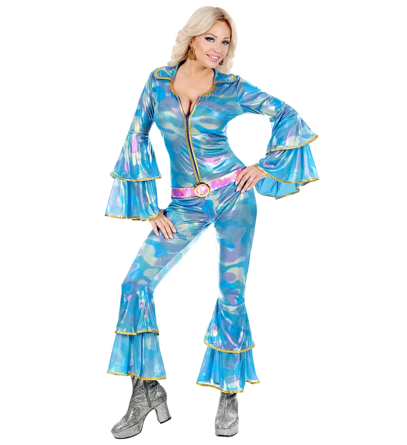 Disco queen jumpsuit blauw