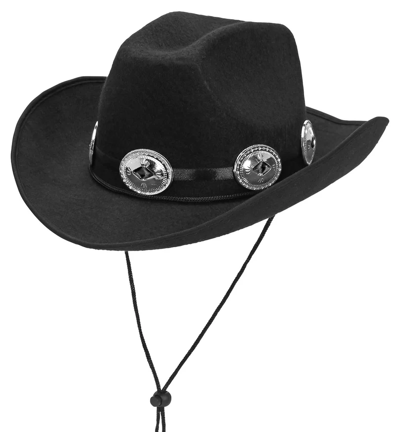 Cowboyhoed zwart Dallas