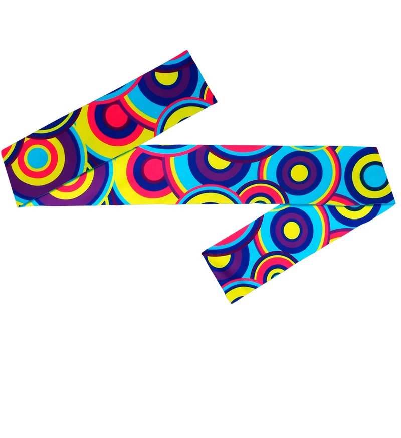 Hippie hoofdband blauw tinten
