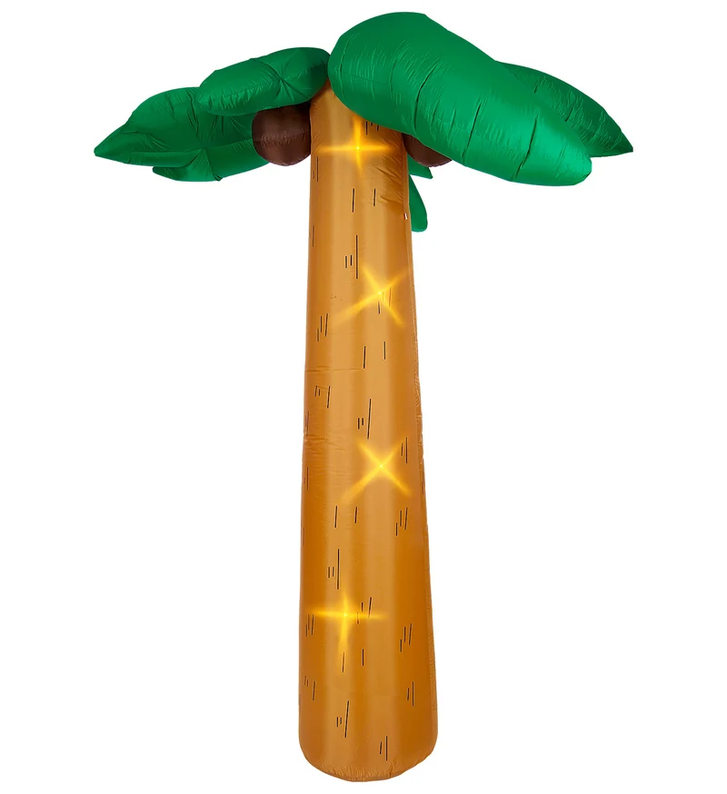 Decoratie palmboom met licht opblaasbaar