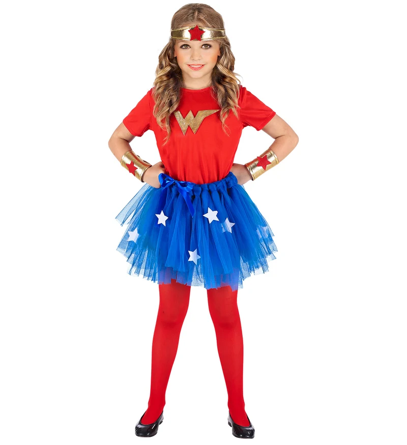Wonder woman jurkje kinderen 110cm
