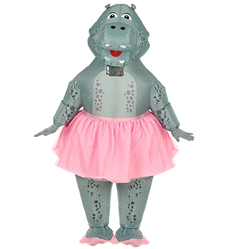 Grappig Nijlpaard ballerina kostuum