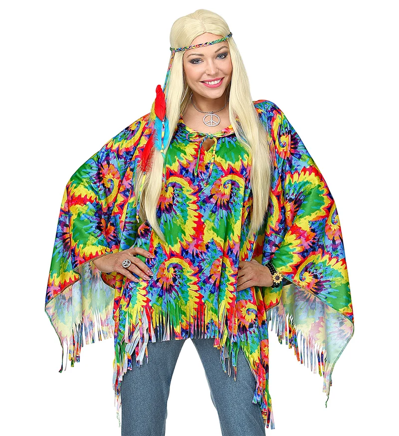 Hippie poncho psychedelisch