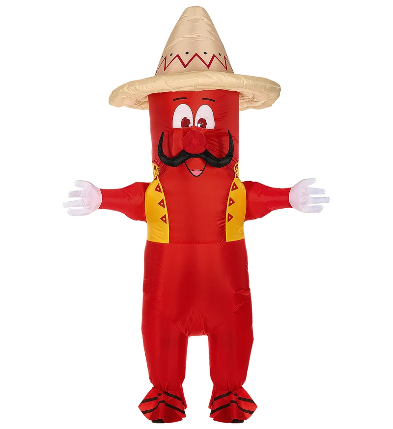 Mexicaans chili peper kostuum opblaasbaar
