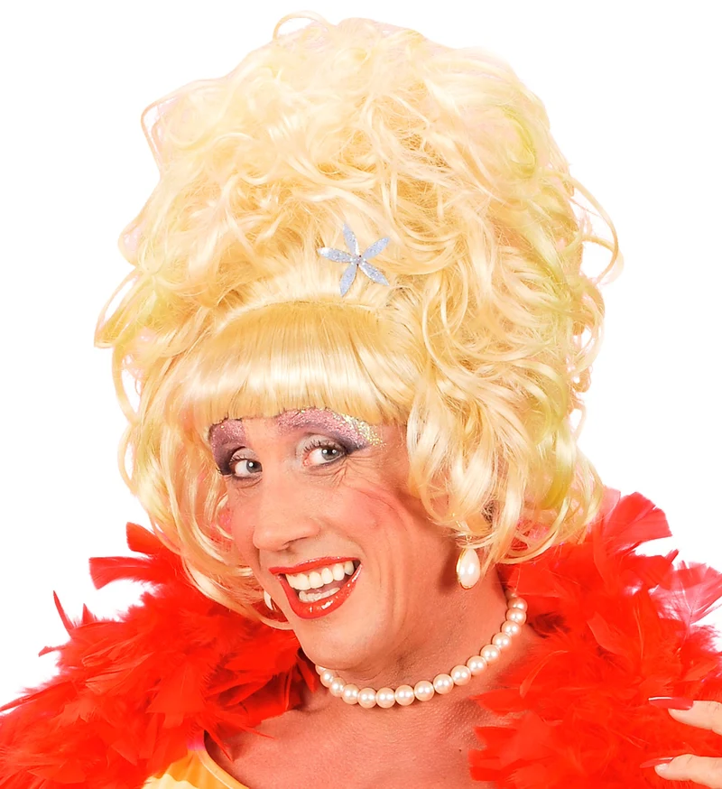 pruik drag queen blond