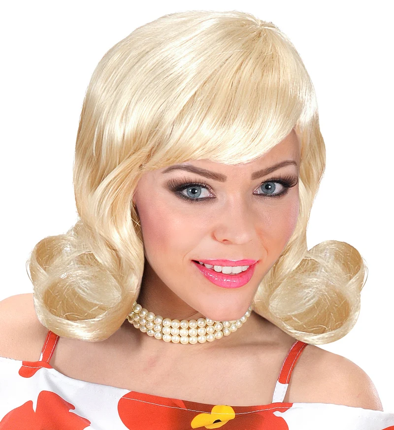 pruik flip 50s blond