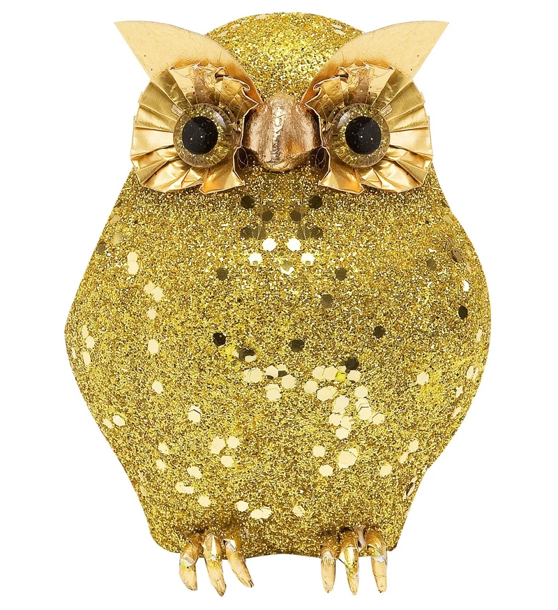 glitter uil goud 10x5cm
