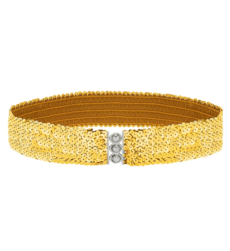 riem pailletten goud