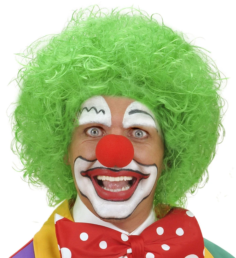 pruik clown groen