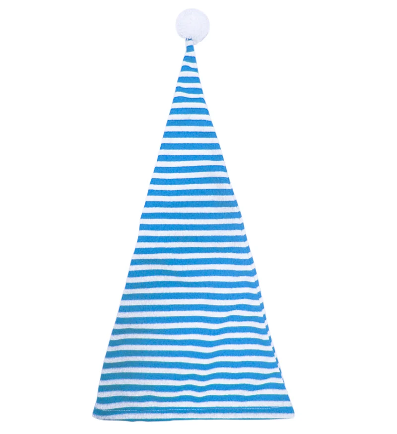 slaapmuts blauw-wit