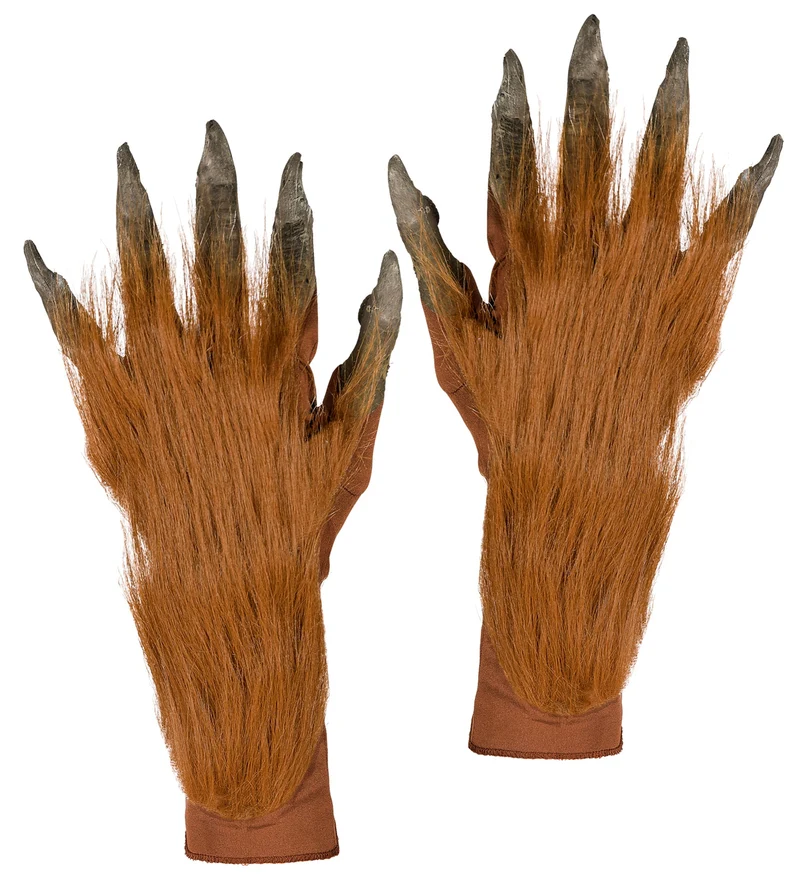 Weerwolf handschoenen met haren