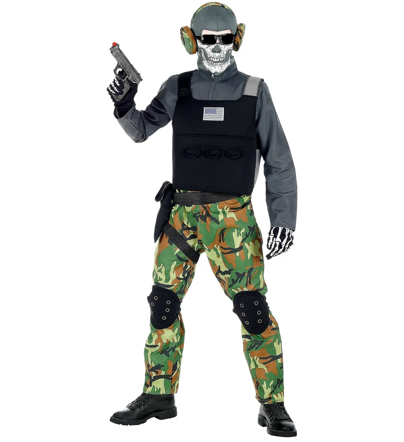 Stoer soldaten skelet pak voor kinderen