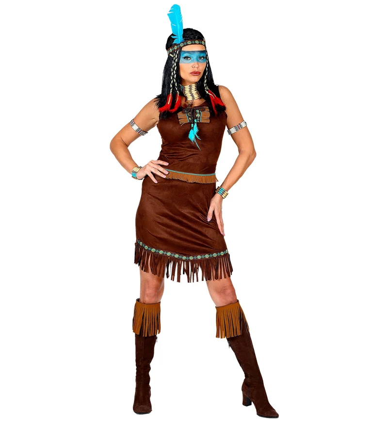 Indianen jurk deluxe voor vrouwen