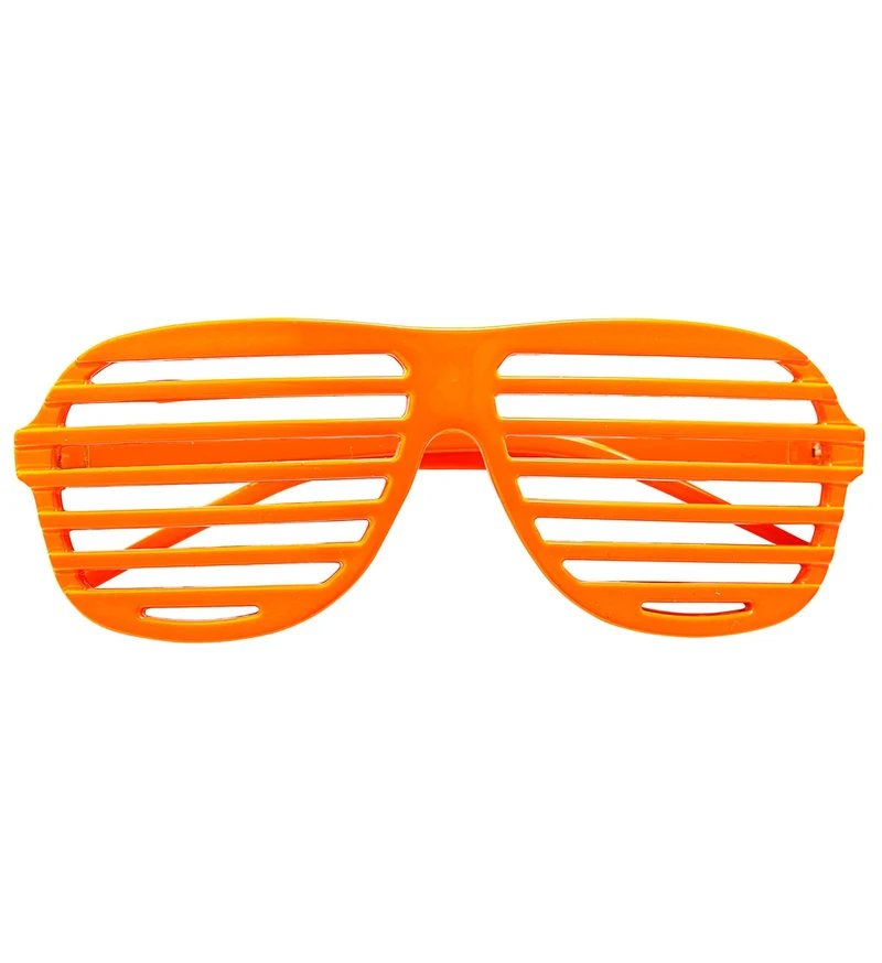 Oranje bril met luikje
