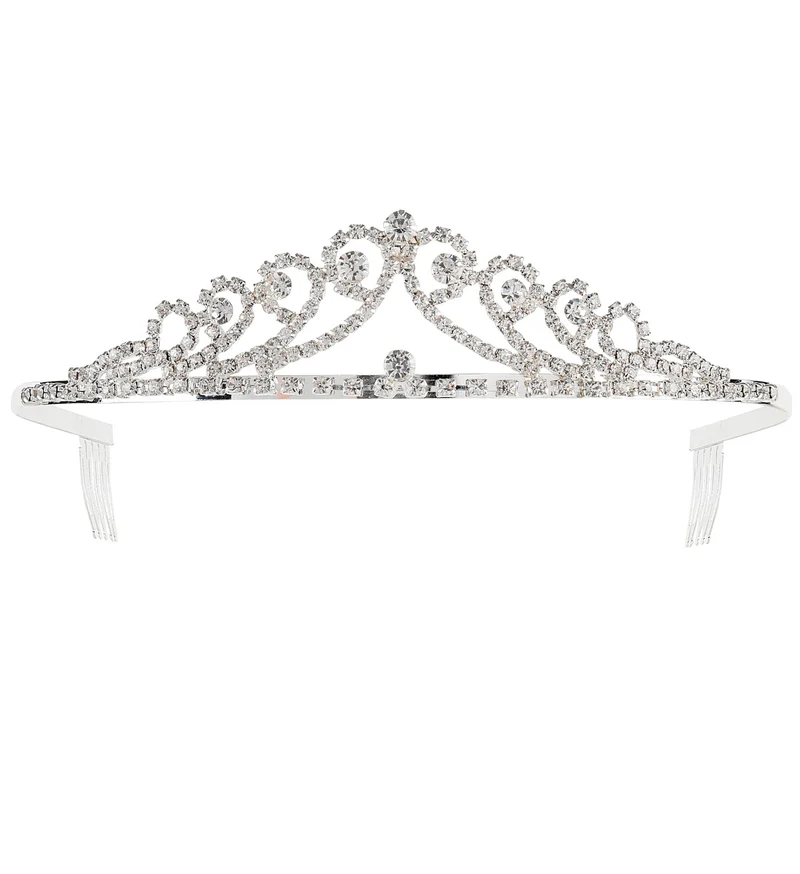 Tiara met strass steentjes
