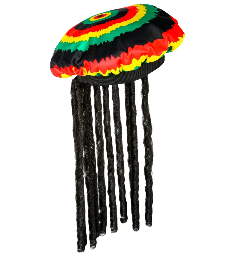 Rasta muts met dreadlocks