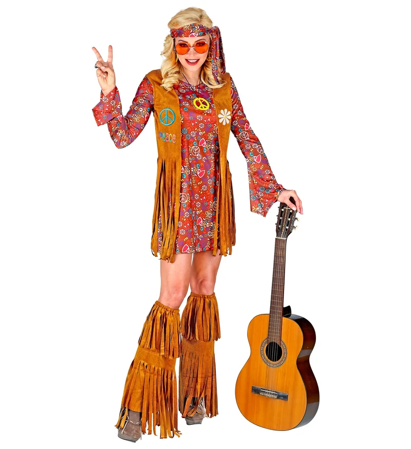 Hippie jurkje met rafels
