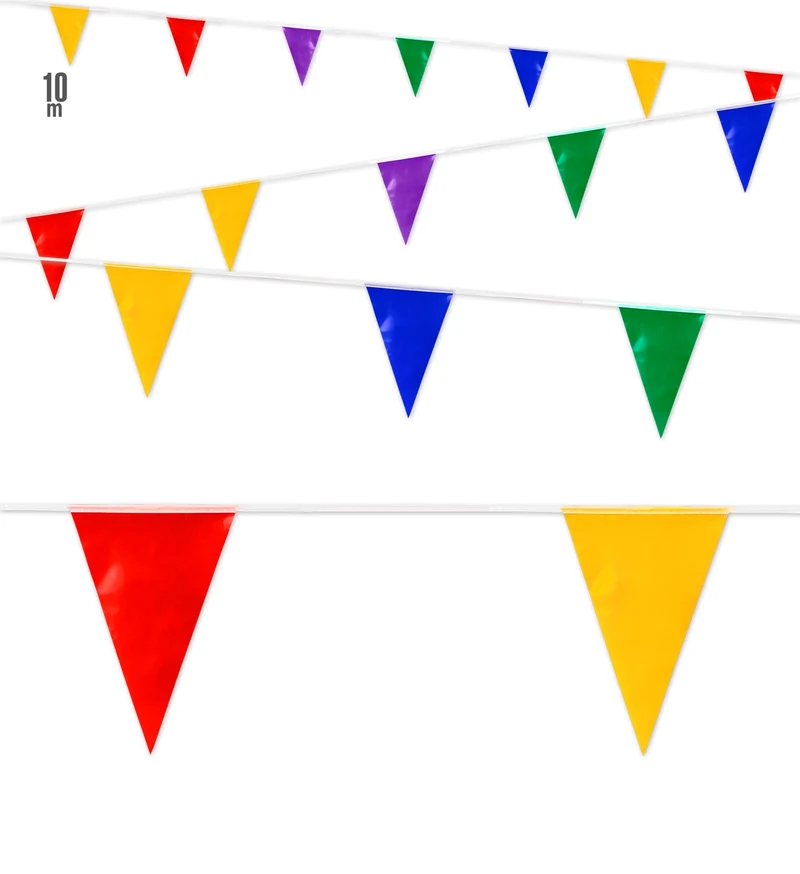 Verjaardag slingers multicolor