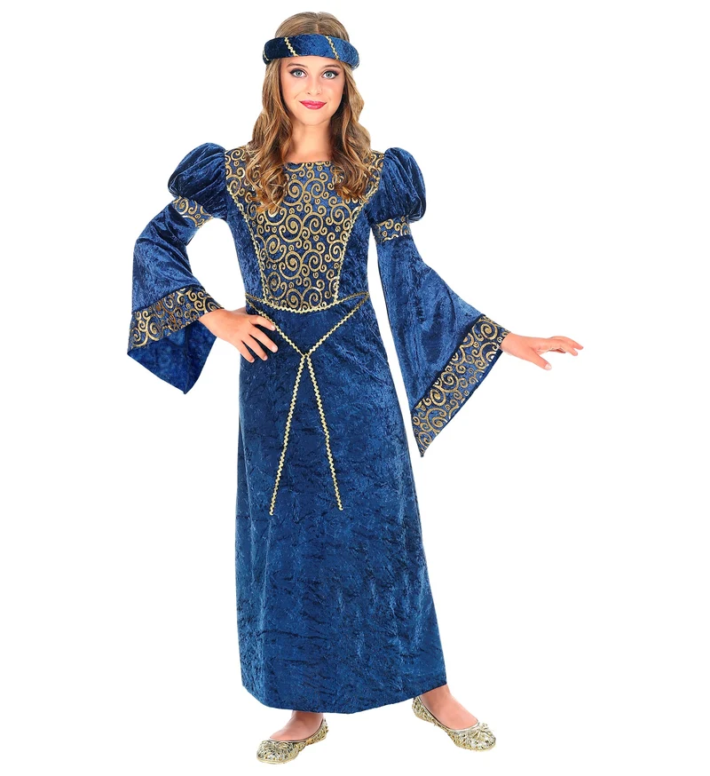 Renaissance jurk blauw