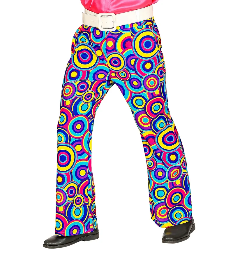 Hippie herenbroek met kringen