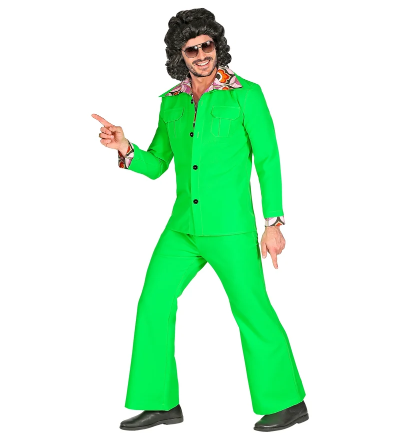 Groen kostuum jaren 70