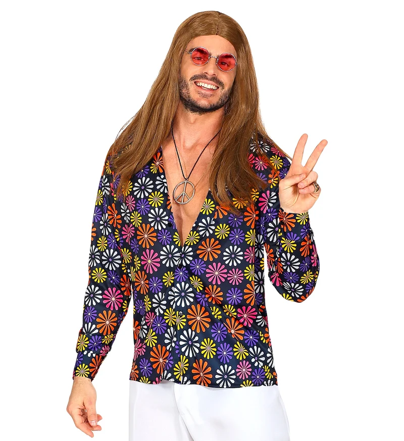 Groovy shirt bloem jaren 70