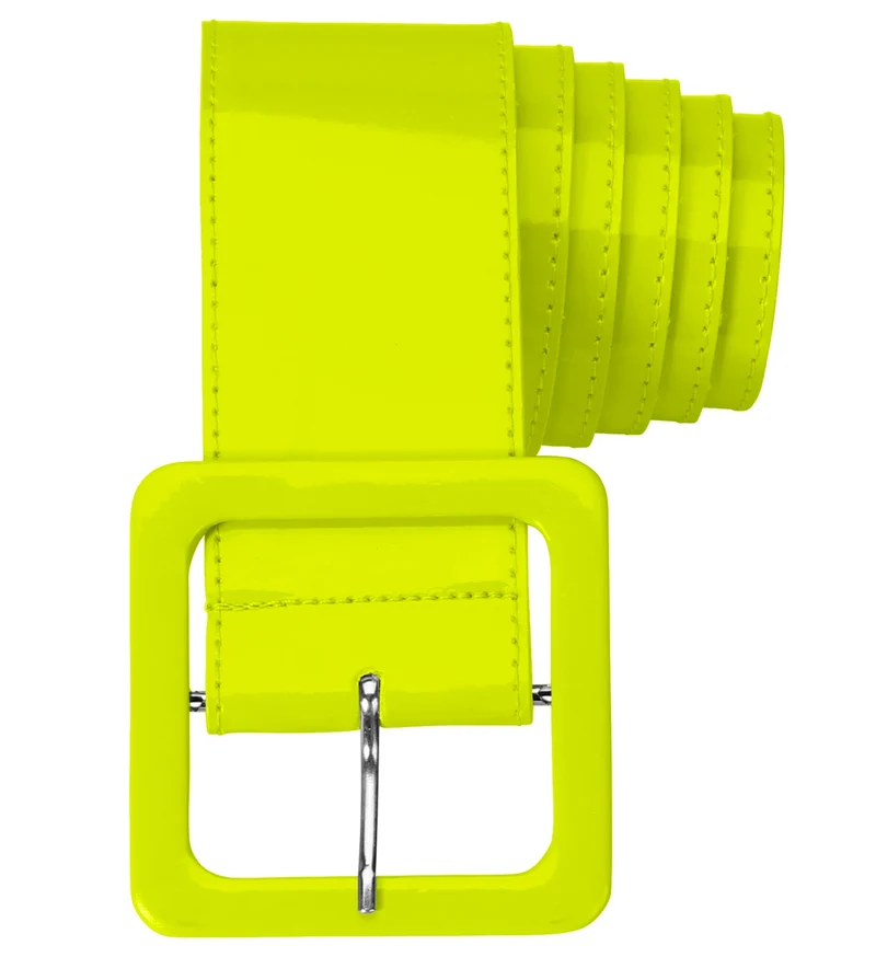 Gele neon riem vinyl