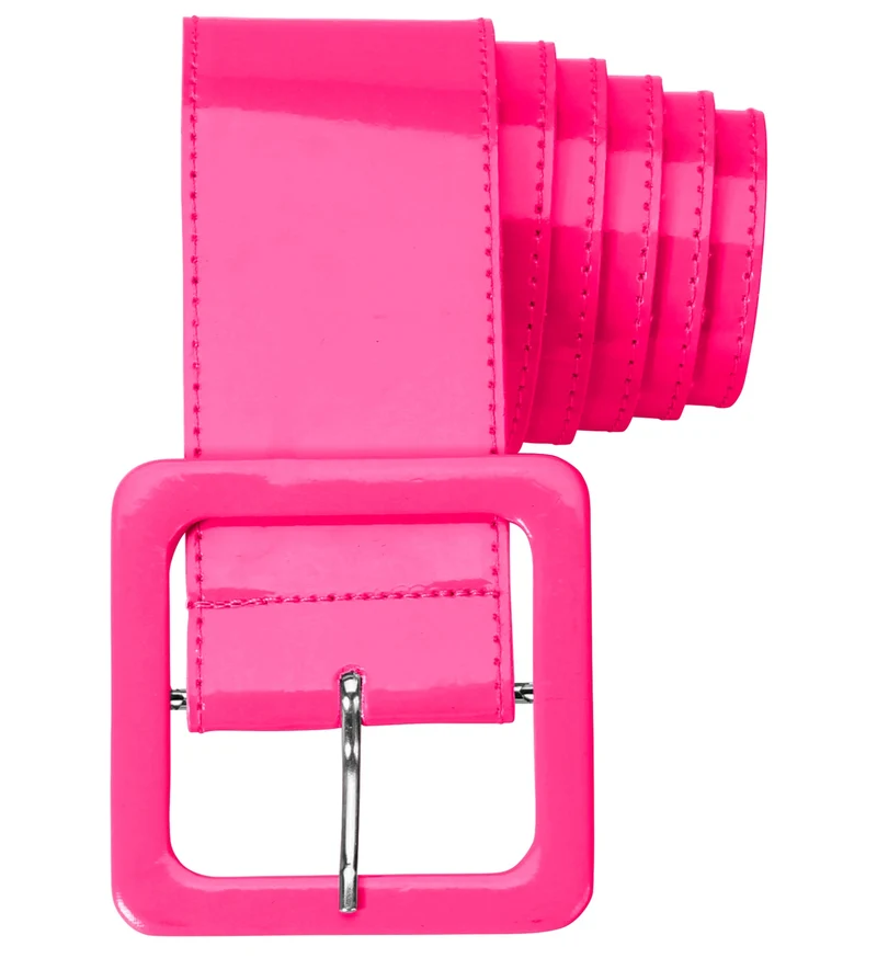 Neon roze riem vinyl