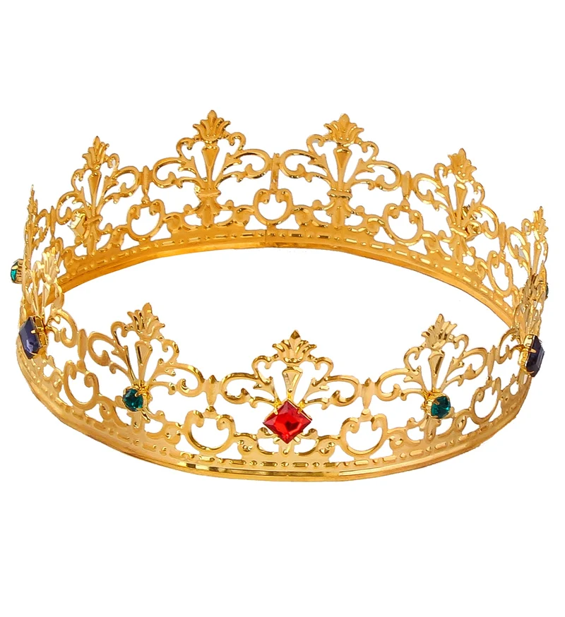 Gouden kroon met stenen