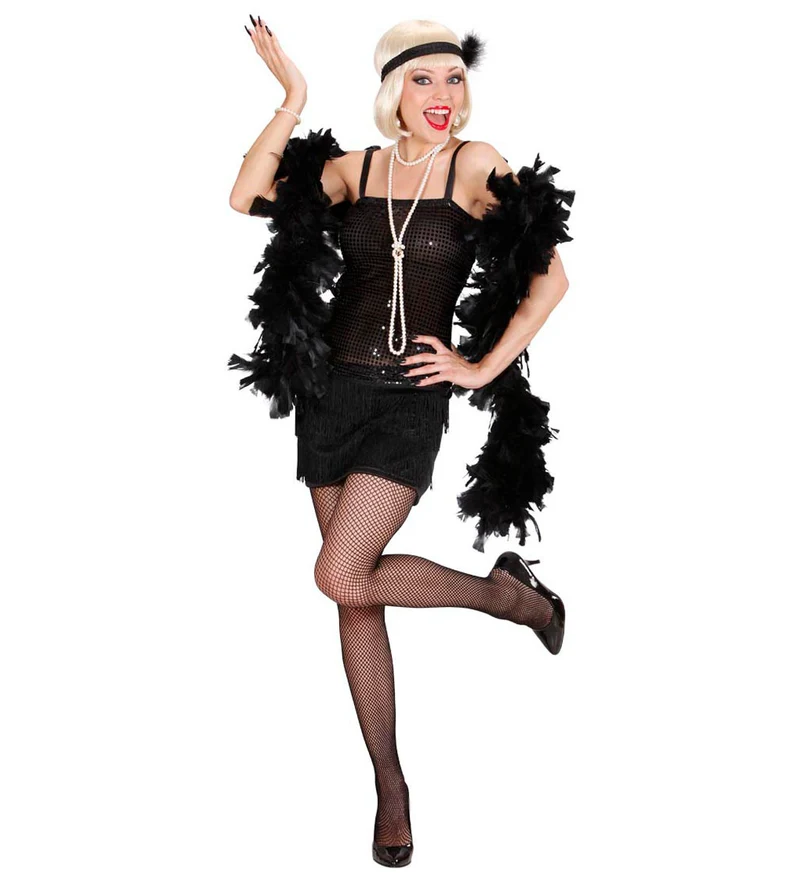 Flapper Jurk Zwart