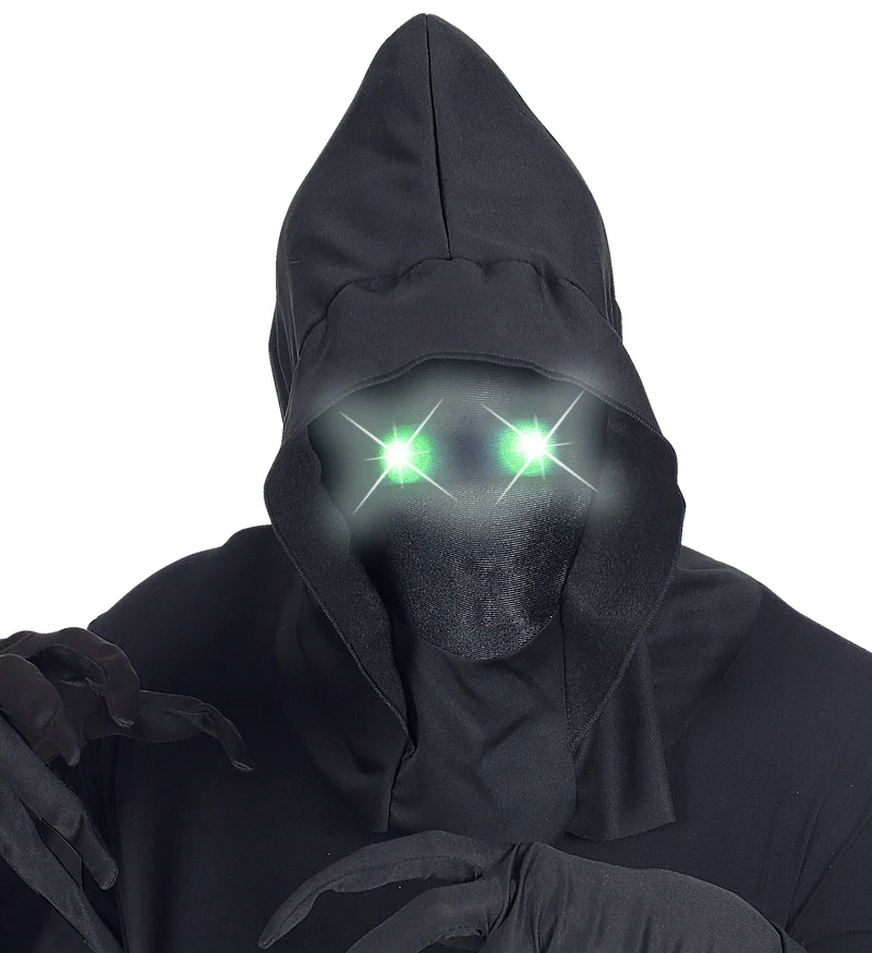Gezichtsloos Masker Met Kap Groen Licht