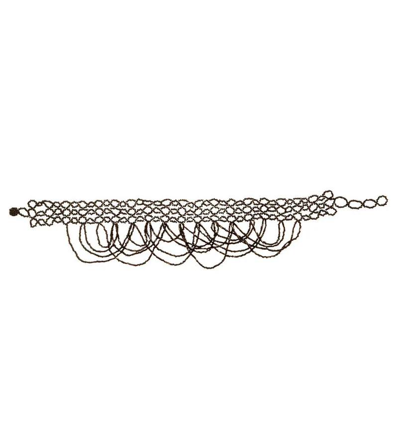 Zwarte Choker Met Pareltjes