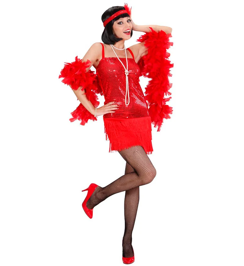 Flapper Jurk Rood