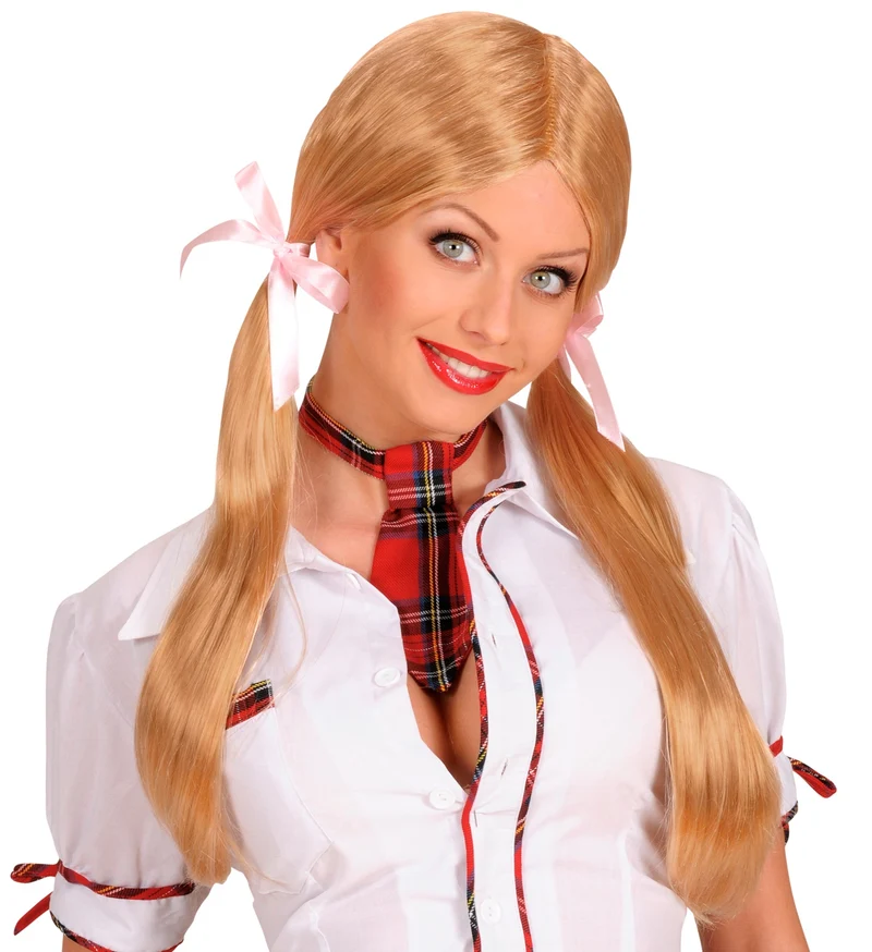 Pruik Schoolmeisje Blond