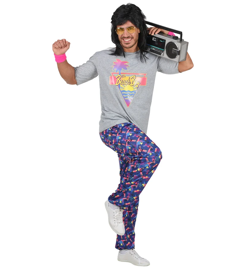 Jaren 80 beach boy pak Disco heren
